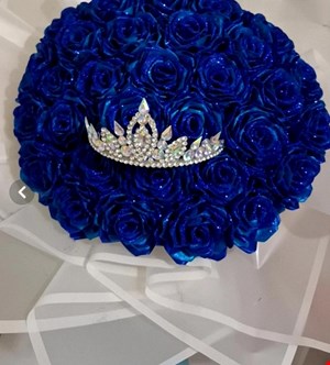دسته گل روبانی 
